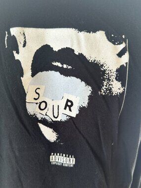 Olivia Rodrigo Sour Tongue Drivers License Men's Long Sleeve Shirt Medium Organi